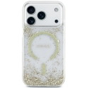 Guess Resin Bottom Glitter MagSafe -kuori iPhone 18 Pro / 17 Pro - kultainen Guess Resin Bottom Glitter MagSafe -kuori iPhone 18 Pro / 17 Pro - kultainen