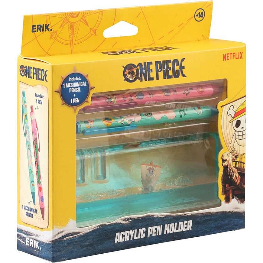 ERIK One Piece Going Merry set of pencil, pen and acrylic stand – 2