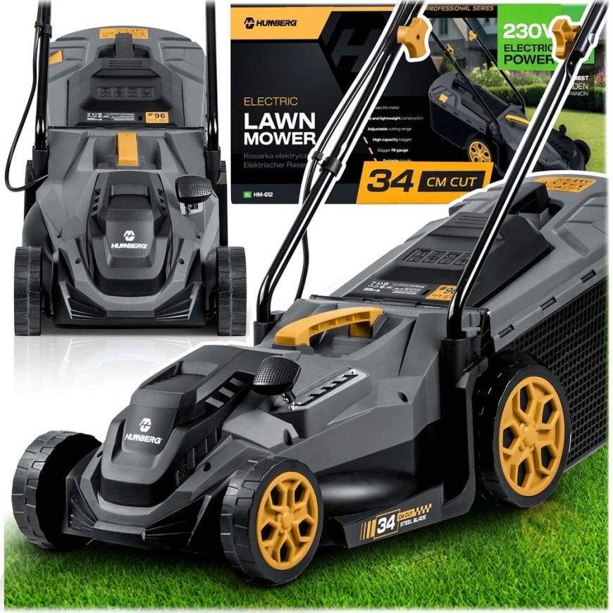 Electric Lawn Mower Humberg HM-612 1400W 34cm