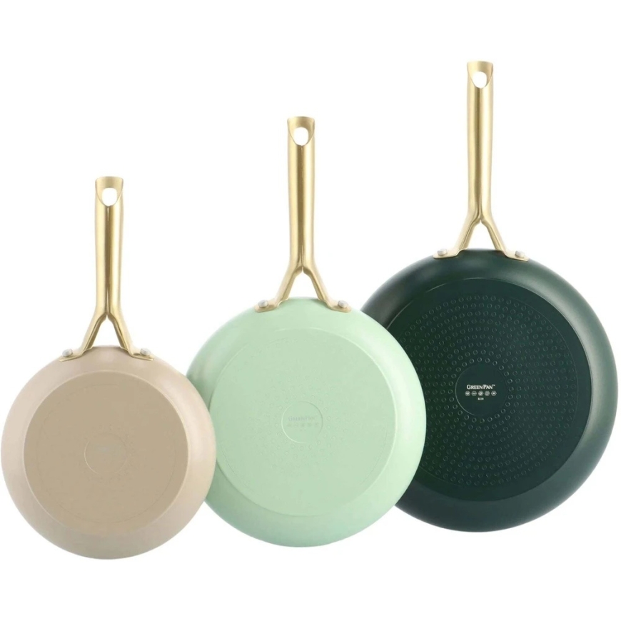 Green Pan Žalias Pan Keptuvė Greenpan Shades Frying Pan Set 3-Piece 20+24+28cm (CC009018-001)
