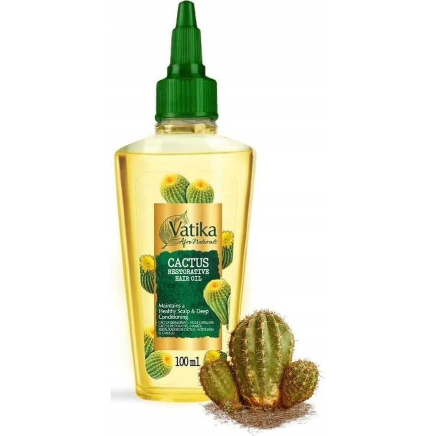 DABUR VATIKA Cactus Strengthening and Regenerating Hair Oil 100ml – 2