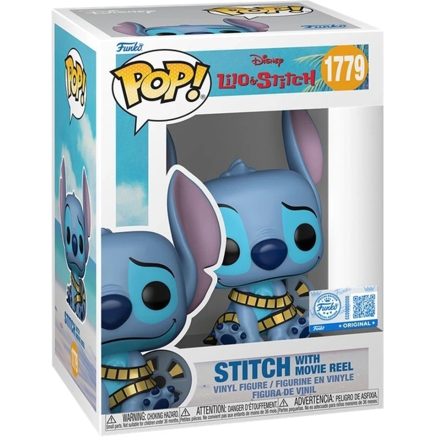 FUNKO POP! Виниловая фигурка: Disney: Лило и Стич - Стич с кинопленкой, 9.7 см