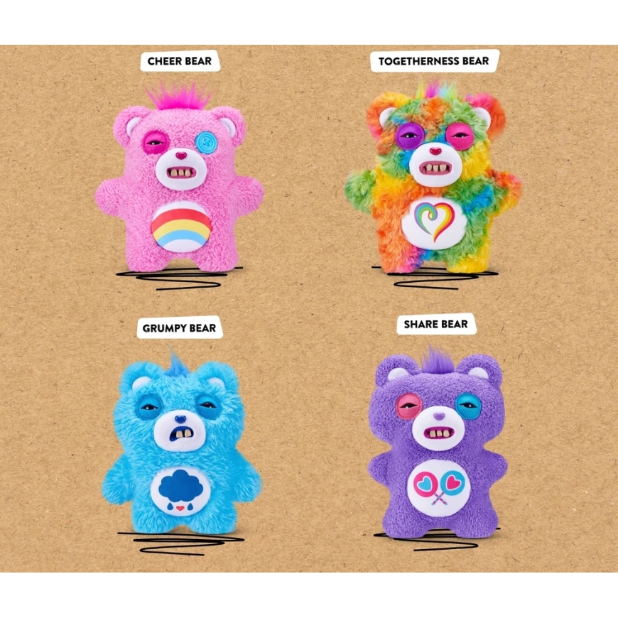 ZURU FUGGLER mīkstais monstrs Care Bears