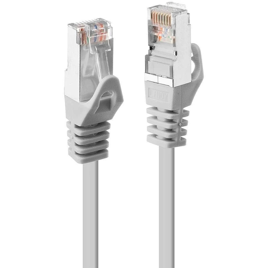 Tinklo kabelis - LINDY 2m Cat.5e F/UTP RJ45 100MHz varis pilkas – 3