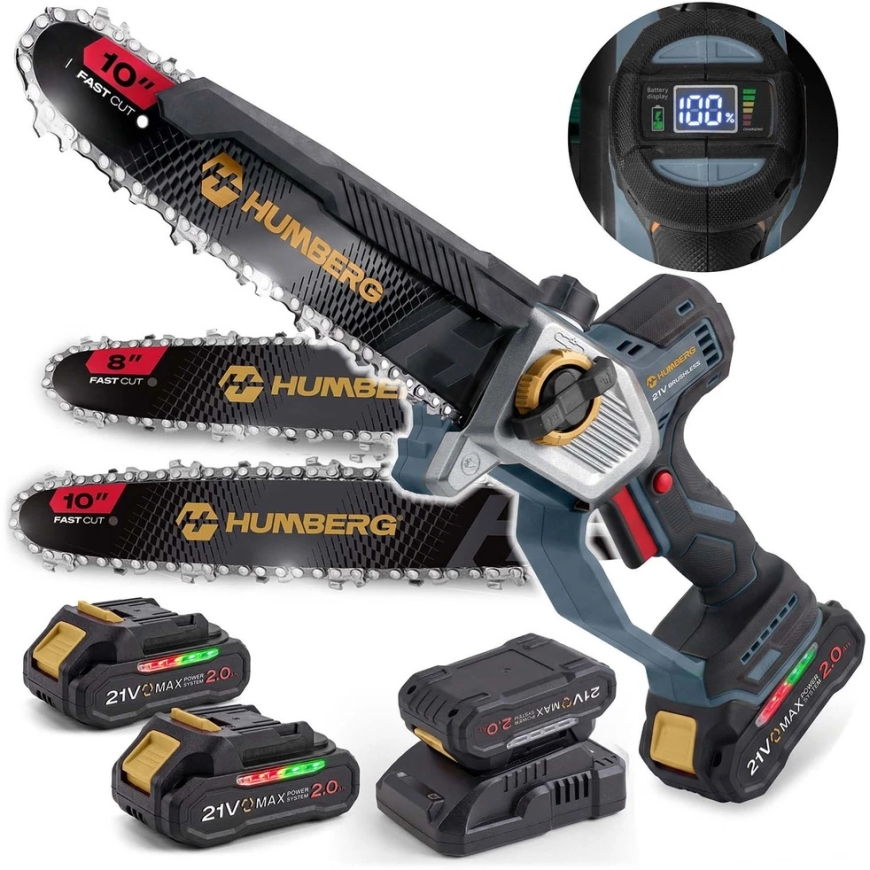 Humberg HM-437 10" Cordless Chainsaw 8" (JS-543710)