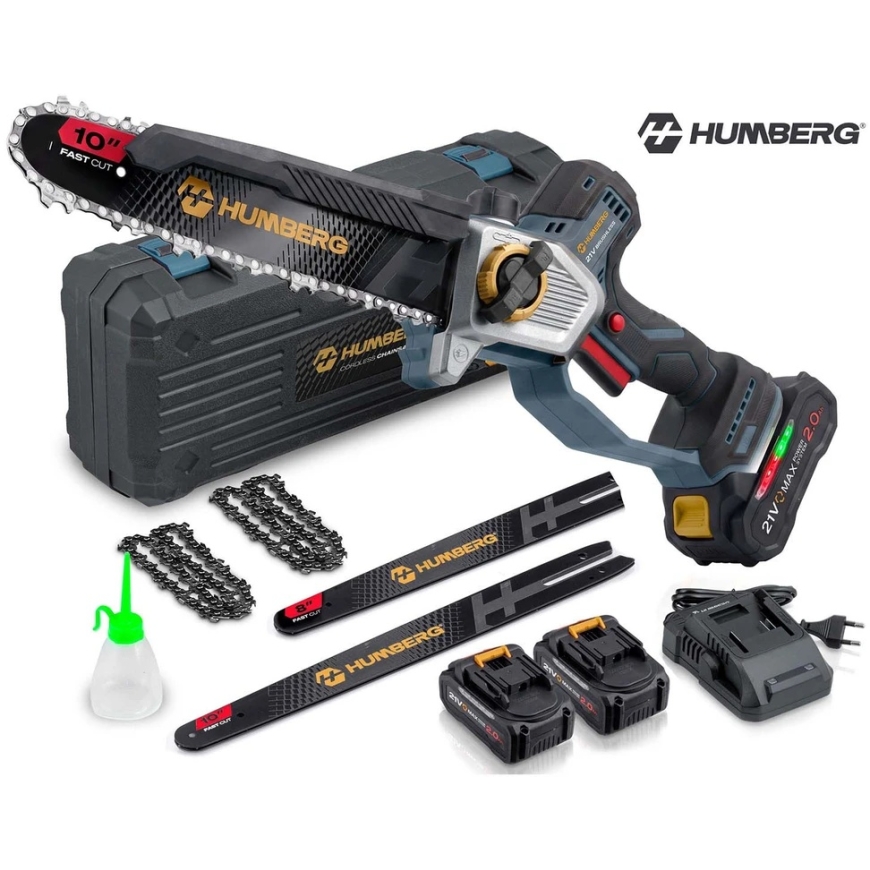 Humberg HM-437 10" Cordless Chainsaw 8" (JS-543710) – 2