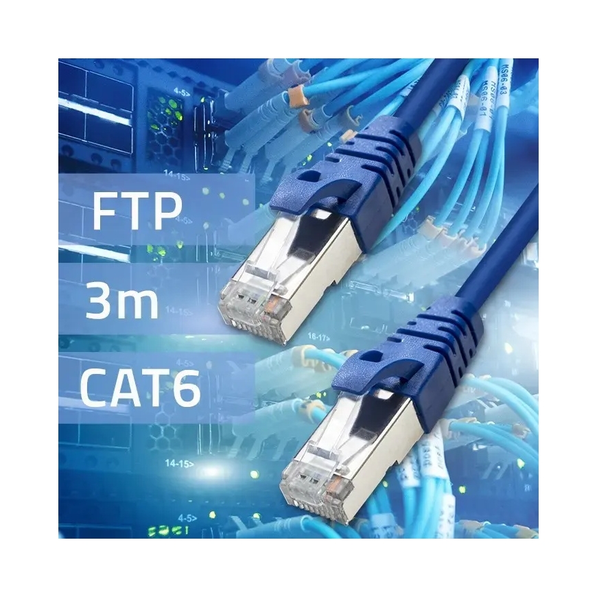 Qoltec Ethernet LAN -verkkokaapeli | Cat6 | FTP | 3m – 2