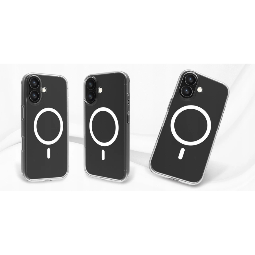 Telefonikaitse - Roobix Clarion MagSafe kaitse iPhone 17 jaoks, TPU/PC, läbipaistev – 3