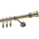 Decastyl SINGLE-LAYER CORNICE FI 19 MM ANTIQUE BRASS 160 CM CAPRI WITH ROLLERS KOWALSKI Decastyl SINGLE-LAYER CORNICE FI 19 MM ANTIQUE BRASS 160 CM CAPRI WITH ROLLERS KOWALSKI