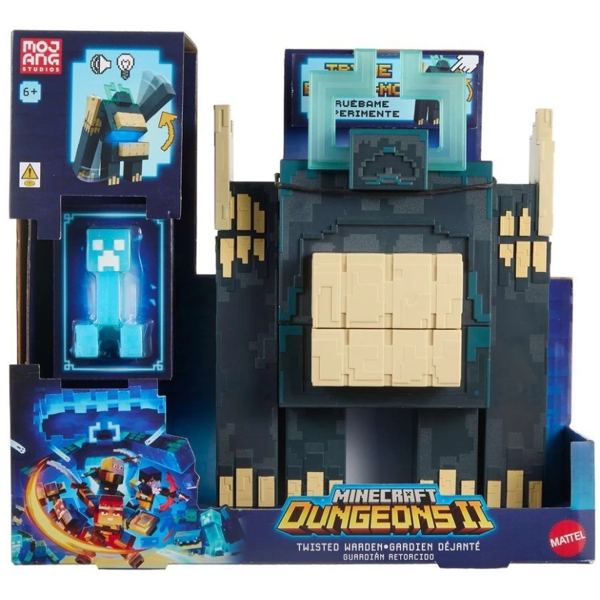 Mattel Minecraft Dungeons II figūrėlė – Atakuojantys Pokręstas Nadzorcas