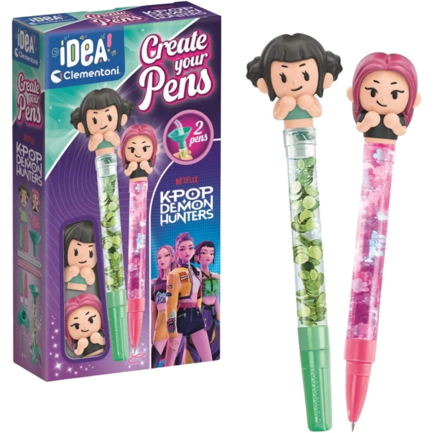 Clementoni Creative Pen Making Set "K-Pop Demon Hunters", 2 pcs. – 2