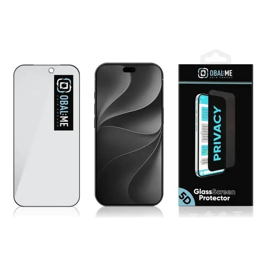 OBAL:ME 5D karastatud kaitseklaas telefonile iPhone 18 Pro (privaatsusefekt) – 3