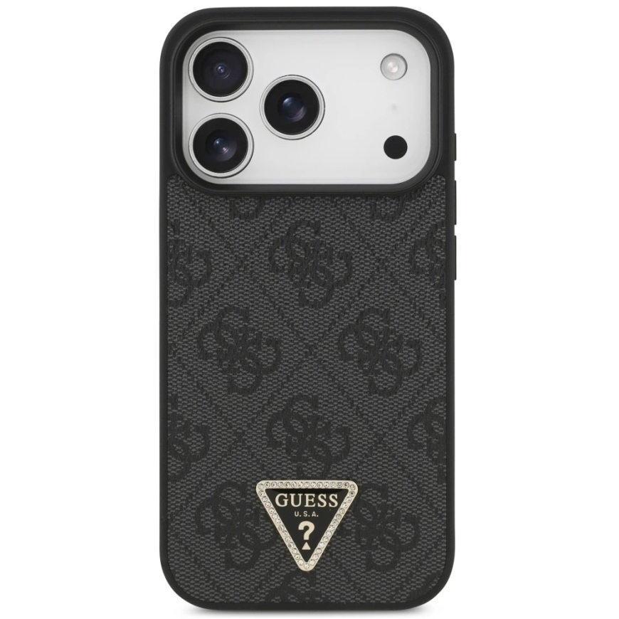 Guess naha 4G Triangle Strass MagSafe kest iPhone 18 Pro / 17 Pro, must – 4