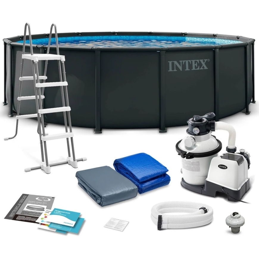Intex Karkasa peldbaseins 488 x 122