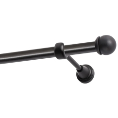 Decastyl VIENKARTINIS KARNIZAS FI 19 MM Juodas 160 CM RUTULYS MAX KOWALSKI