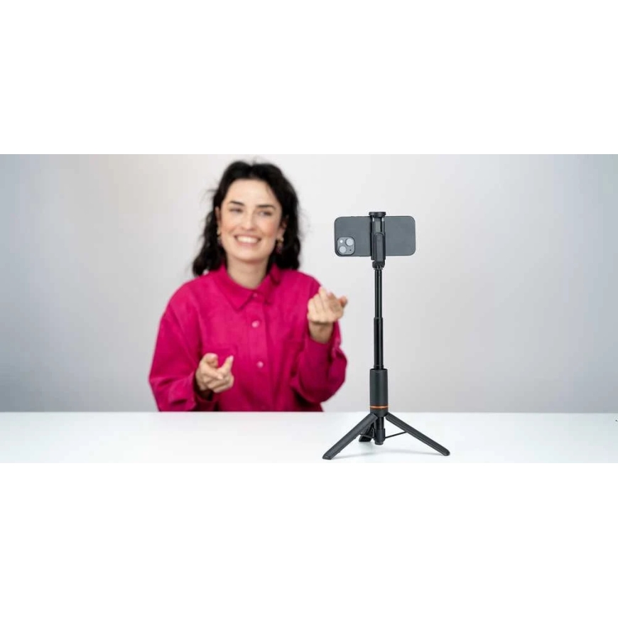 Stovas - Newell M-Pod Pro Išmanusis telefonas Tripod Monopod Remote Control Juodas – 2