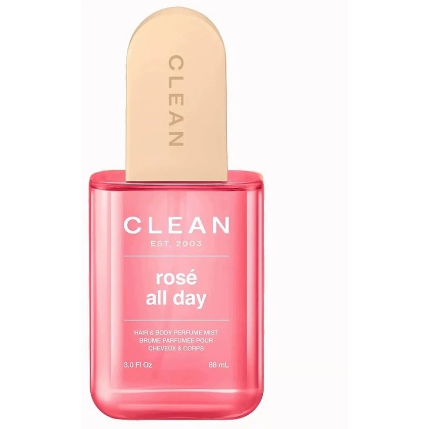 Clean, Rose All Day, парфюмированный спрей для волос, для женщин, 88 мл, для женщин – 2