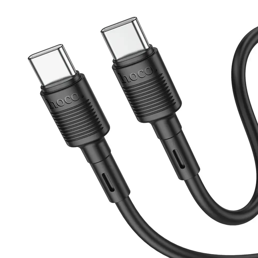 Hoco Victory X83 провод для передачи данных и зарядки | USB-C на USB-C | 60W | 1m | чёрный