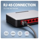 ADE-CM20 USB-C 5Gbps - gigabit Ethernet adapteris su integruotu CAT6 RJ-45 tinklo kabeliu (2 m), Asix AX88179B ADE-CM20 USB-C 5Gbps - gigabit Ethernet adapteris su integruotu CAT6 RJ-45 tinklo kabeliu (2 m), Asix AX88179B