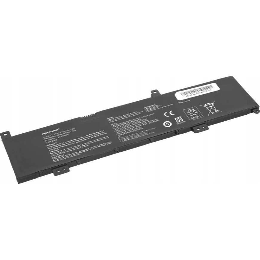 Movano Bateria c31n1636 do asus vivobook x580 x580vd x580vn n580vn n580vd - 4100 mah (47 wh) – 2