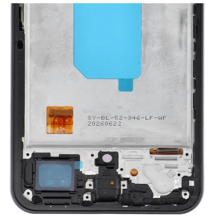 Oem REWA LCD ekrāns SAMSUNG A34 5G OLED melns ar rāmi – 3