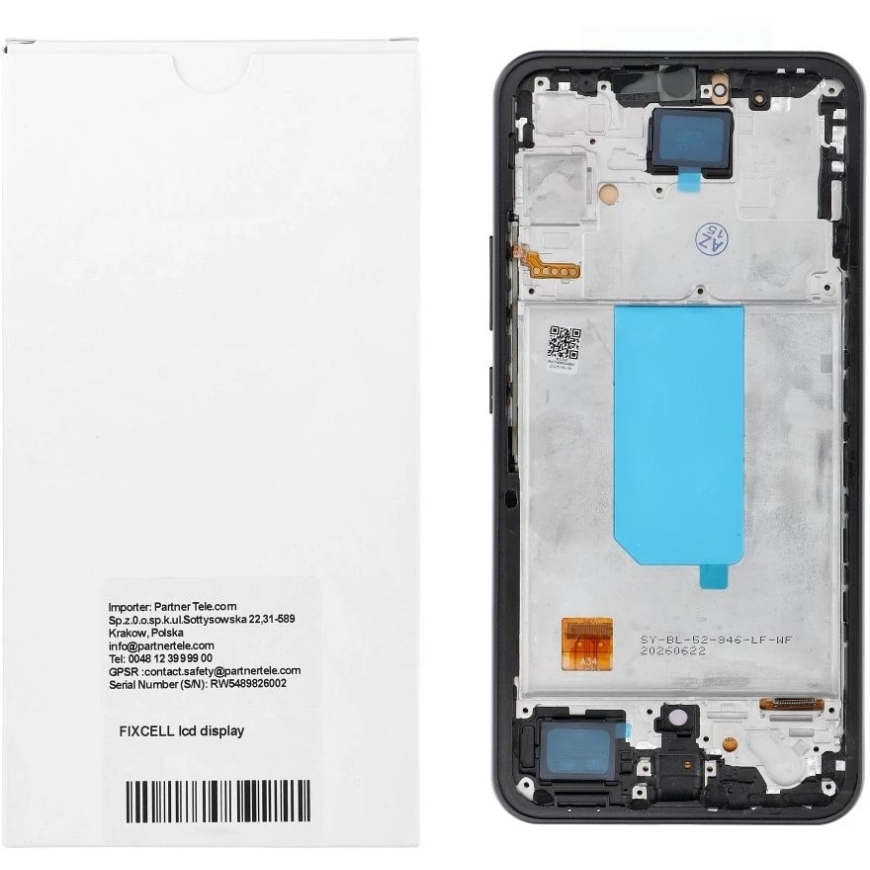 Oem REWA LCD ekraan SAMSUNG A34 5G OLED must koos raami – 4