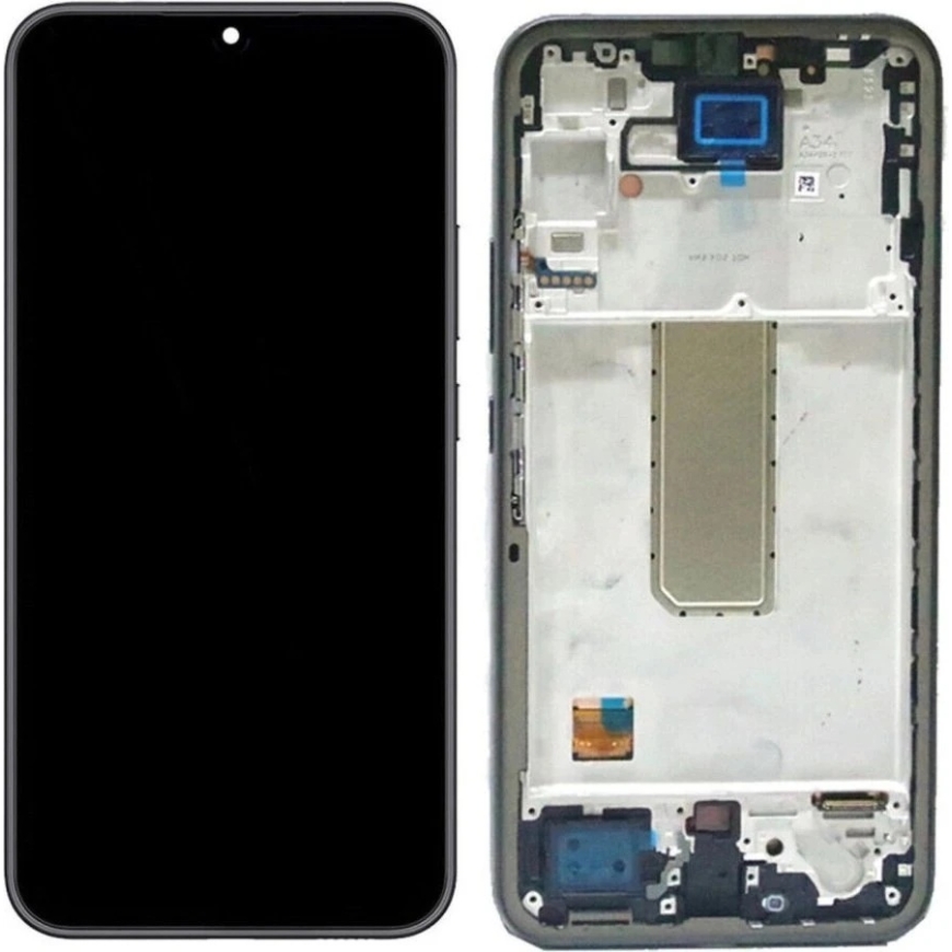 Oem REWA LCD screen SAMSUNG A34 5G OLED black with frame – 5