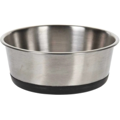 Koirien kokoelma ruostumattomasta teräksestä valmistettu kulho koiranruoalle, liukumaton vesikulho 16 cm 1,1 l