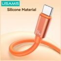 USAMS U97 60W USB-C to USB-C Cable with Strap 30cm Orange USAMS U97 60W USB-C to USB-C Cable with Strap 30cm Orange