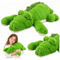 Lean Toys Pehmolelu krokotiili painotetuilla etutassuilla, vihreä, 45 × 20 × 13 cm Lean Toys Pehmolelu krokotiili painotetuilla etutassuilla, vihreä, 45 × 20 × 13 cm