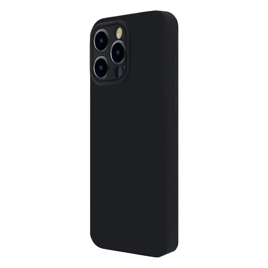 Soft Touch Mag phone case with MagSafe support for iPhone 14 Pro black