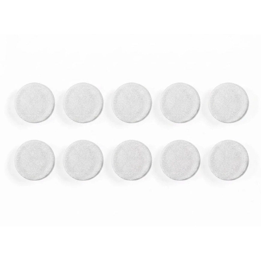 Baltosios lentos magnetai BI-OFFICE 30 mm, 10 vnt., ypač stiprūs, balta sp. – 5