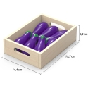 Tooky Toys TOOKY TOY Montessori puinen puutarhakärry 57 kpl
