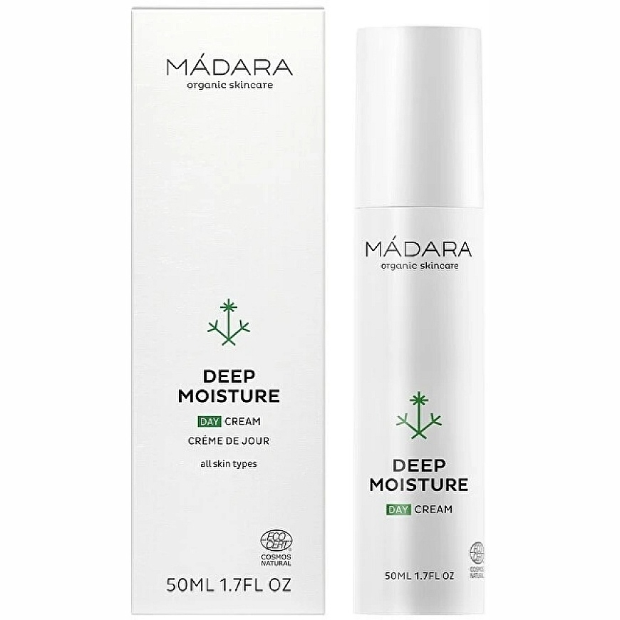 Madara Deep Moisture Day Kreminis veido kremas, 50 ml