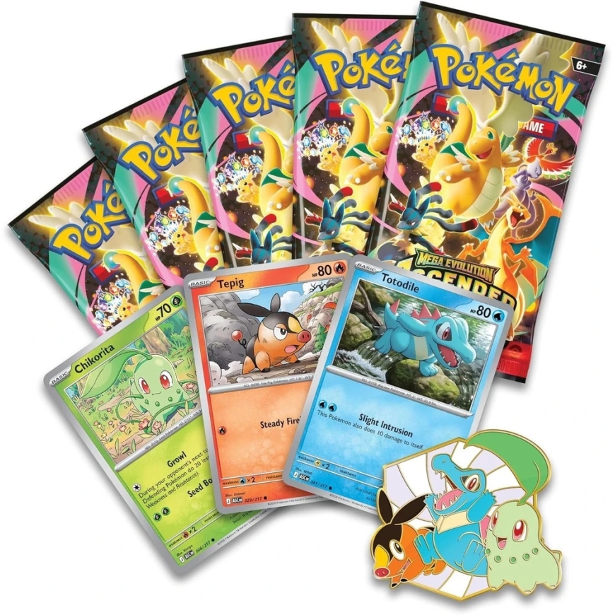 The Pokemon Pokemon TCG: Mega Evolution — Ascended Heroes First Partners Deluxe Pin Collection – 5