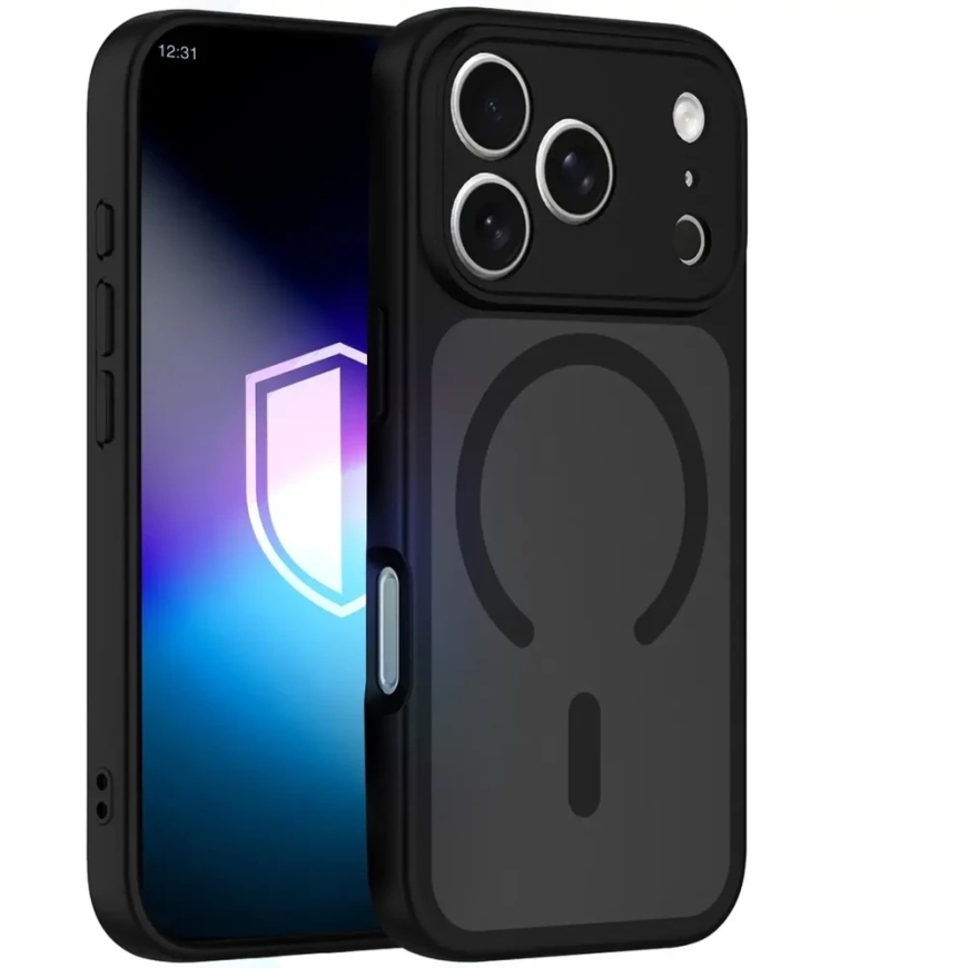 Dėklas Apple iPhone 17 Pro/ 18 Pro – 3mk Misty MagCase juodas