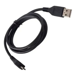 data transfer and charging cable | USB-A to Micro USB | black