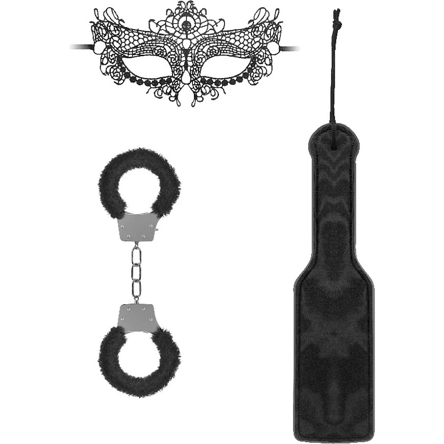 Ouch By Shots Ouch! Introductory Bondage Kit 3 - Black