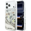 Чехол Karl Lagerfeld Liquid Glitter Beach & Sand для iPhone 17 Pro Max / 18 Pro Max - коричнево-желтый Чехол Karl Lagerfeld Liquid Glitter Beach & Sand для iPhone 17 Pro Max / 18 Pro Max - коричнево-желтый