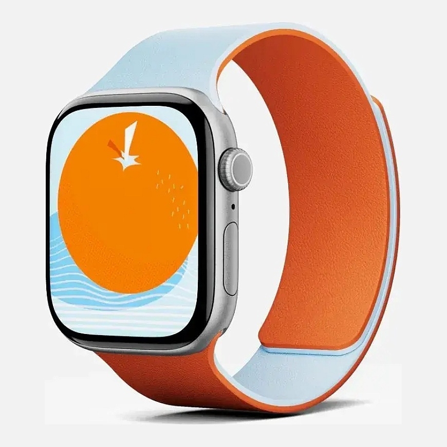Moft Snap Duo nutikella rihm Apple Watch 1-5/6/7/8/9/10/11/SE/SE 2/SE 3 (38/40/41/42 mm) jaoks | tehisnahk | oranž – 2
