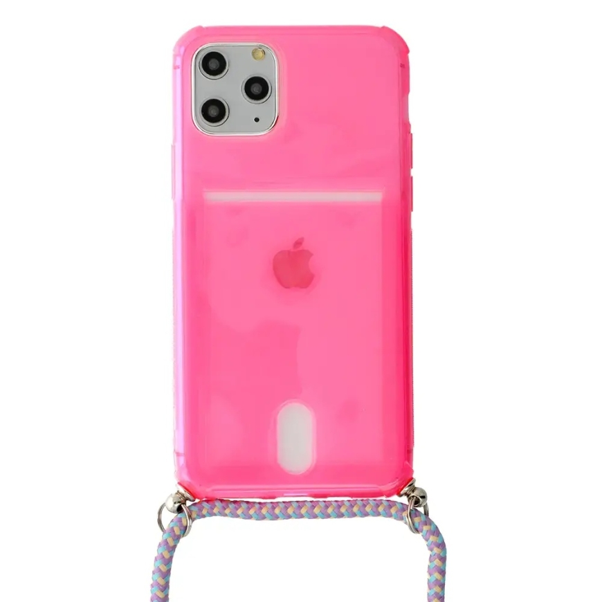STRAP Fluo telefoni ümbris iPhone 12 mini roosa