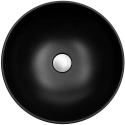 Compotexa Granito Bathroom Sink Fabela BQR40-601, Black Compotexa Granito Bathroom Sink Fabela BQR40-601, Black