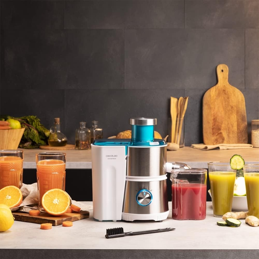 Cecotec | Orbitaalimehupuristin | Juice&Fresh 400 Titan White | Tyyppi – 4