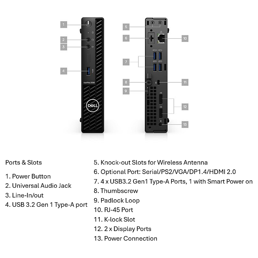 DELL Renewed Grade A | OptiPlex 3090 | Intel Core i5 | – 2