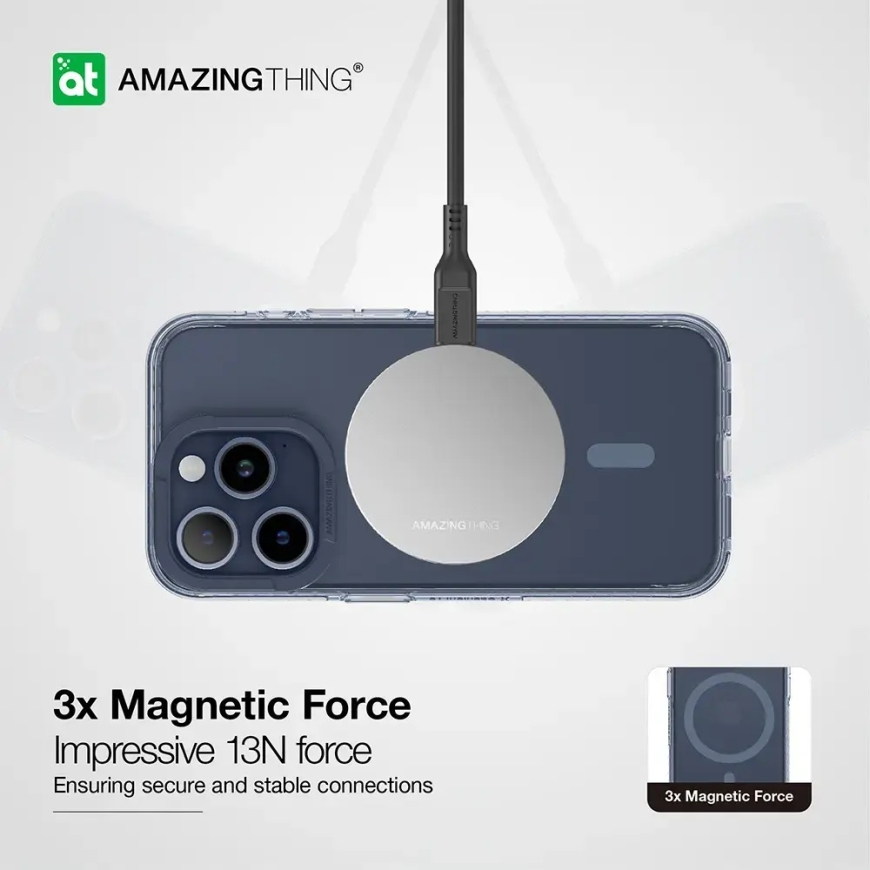 Amazing Thing Titan Pro telefoni ümbris MagSafe toega iPhone 15 Pro Max sinine – 5