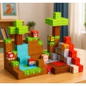Lean Toys Magnetilised ehitusplokid, pikselite maailma teema, 146 tk. Lean Toys Magnetilised ehitusplokid, pikselite maailma teema, 146 tk.