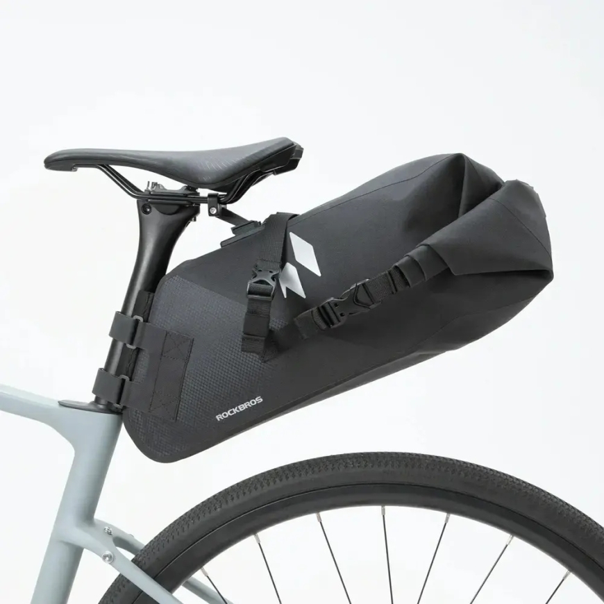 Rockbros AS-157 RideMate vesitiivis satulapussi - Musta – 3