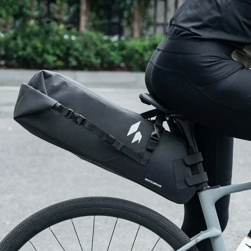 Rockbros AS-157 RideMate vesitiivis satulapussi - Musta – 4