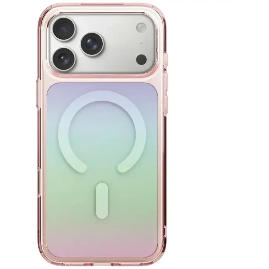 Чехол UNIQ Coehl Estelle для iPhone 18 Pro / 17 Pro с магнитной зарядкой, розовый
