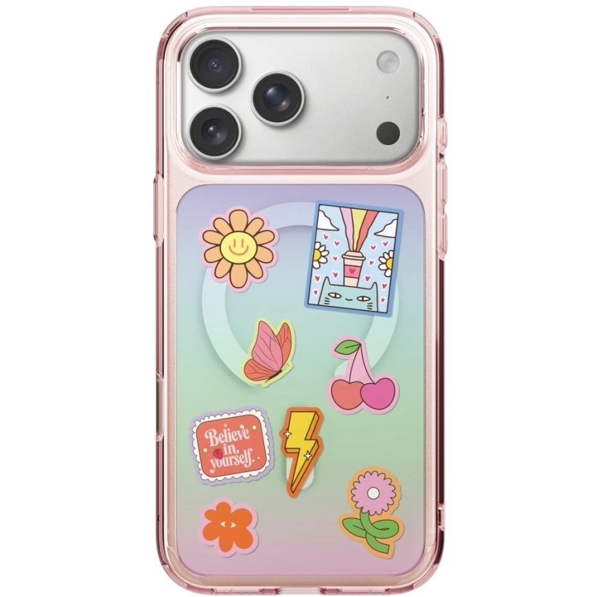 Dėklas UNIQ Coehl Estelle, skirtas iPhone 18 Pro / 17 Pro, su magnetiniu įkrovimu, rožinis – 2